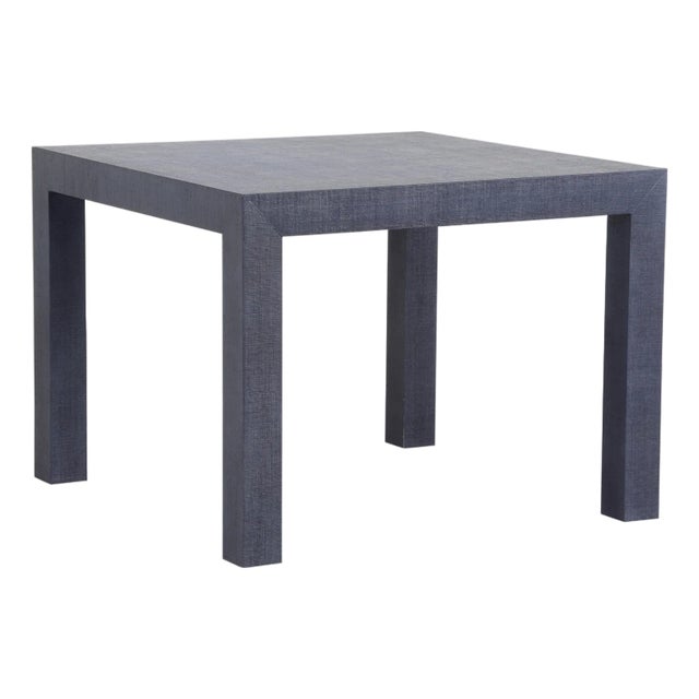 Sanibel Raffia Game Table - Blue For Sale