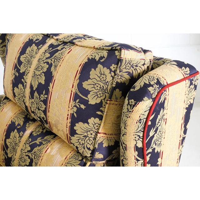 Late 20th Century Pair Peter Guild Upholstery Fine English Fabric Upholstered Rolled Arm Lounge Chairs For Sale In New York - Image 6 of 10