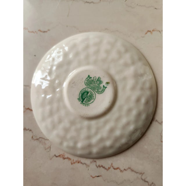 Antique Fine Irish Belleek Porcelain Demitasse Cup and Saucer For Sale In San Diego - Image 6 of 12