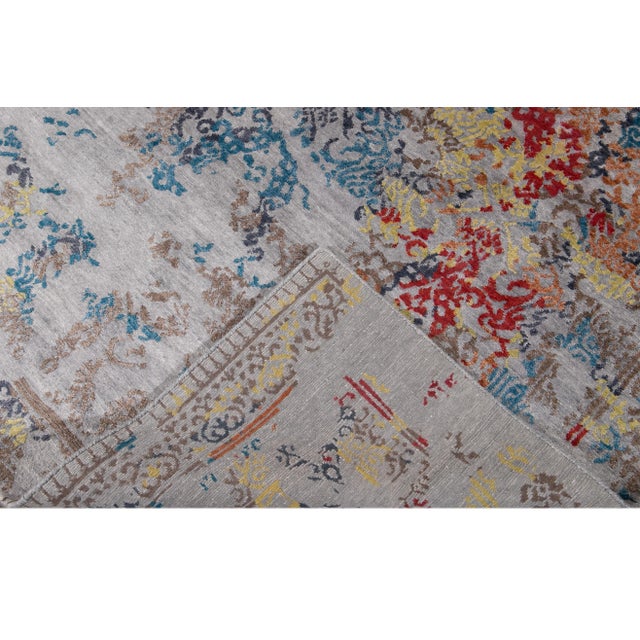 Abstract 20th Century Abstract Wool Rug For Sale - Image 3 of 12