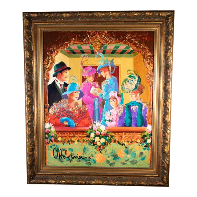Late 20th Century Otto De Souza Aguiar - Night at the Opera - Original Oil on Canvas For Sale