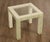 Hollywood Regency Pair Of Lacquered Greek Key Glass Top End Tables For Sale - Image 15 of 18