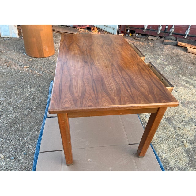 Mid-Century Modern Vintage Mid Century Modern Walnut Library Table by the Jasper Desk Company 1959 For Sale - Image 3 of 17
