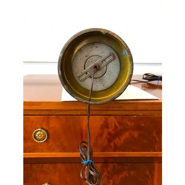 Metal Pair of Mid-Century Jade Ceramic Table Lamps For Sale - Image 7 of 8