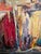 Vintage Mid-Century Modern Oil Painting For Sale - Image 9 of 12