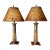 Stiffel Brass Gold Leafed Table Lamps - a Pair For Sale
