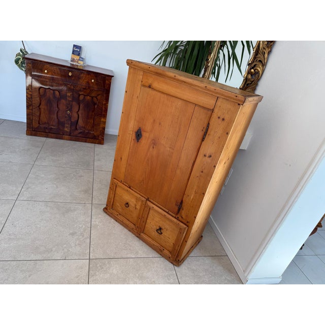 Biedermeier Farmhouse Cupboard For Sale - Image 5 of 10