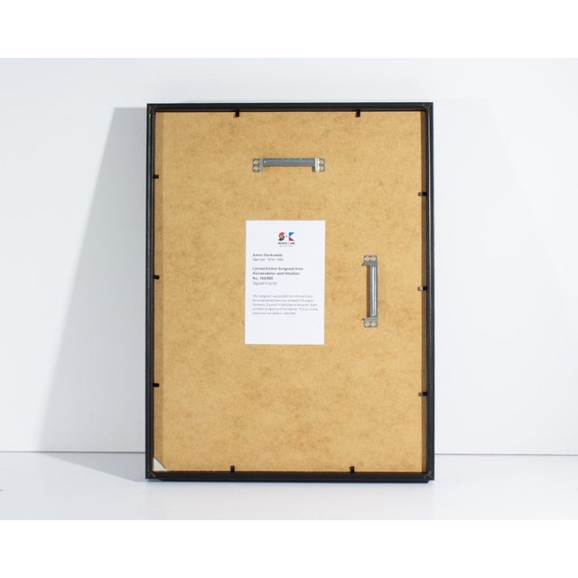 Printmaking Materials 1995 “Konstruktion and Intuition” Serigraph Print by Anton Stankowski For Sale - Image 7 of 8