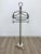 Mid-Century Italian Towel Floor Holder Rack in Solid Silver Brass, 1950s For Sale - Image 4 of 14