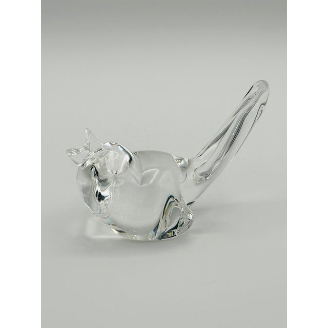 Mid-Century Modern Mid Century Modern Steuben Glass Crystal Songbird Figurine Paperweight For Sale - Image 3 of 6
