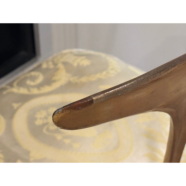 Mid-Century Italian Palladio Gilt Metal Chairs - A Pair For Sale - Image 16 of 18