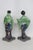 This gorgeous Pair of 2 Figures / Statues is made of ceramic. These figures present a gorgeous eosin-glazed finish...