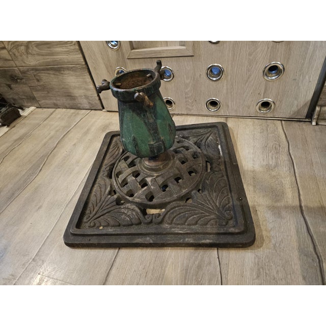 Art Nouveau Cast Iron Christmas Tree Stand, 1890s For Sale - Image 3 of 5