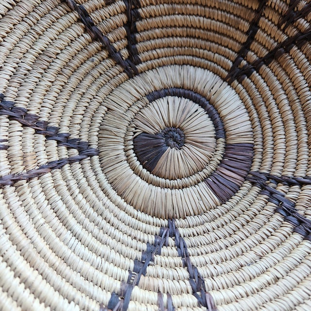Brown 1960s Style Native American Handwoven Basket For Sale - Image 8 of 11