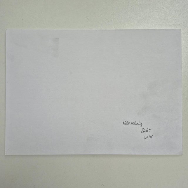 Aleksandra Kalisz, Melancholy, 2025, Pencil on Paper, in Flawless conditions. Designed from 2000 This piece has an...