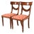 Baker Furniture Style English Regency Carved Mahogany Side Chairs or Dining Chairs, Pair For Sale