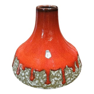 McM, Red Fat Lava Vase For Sale