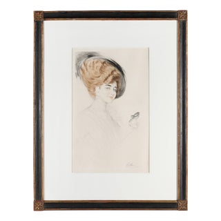 Paul César Helleu, The Mask, Etching For Sale