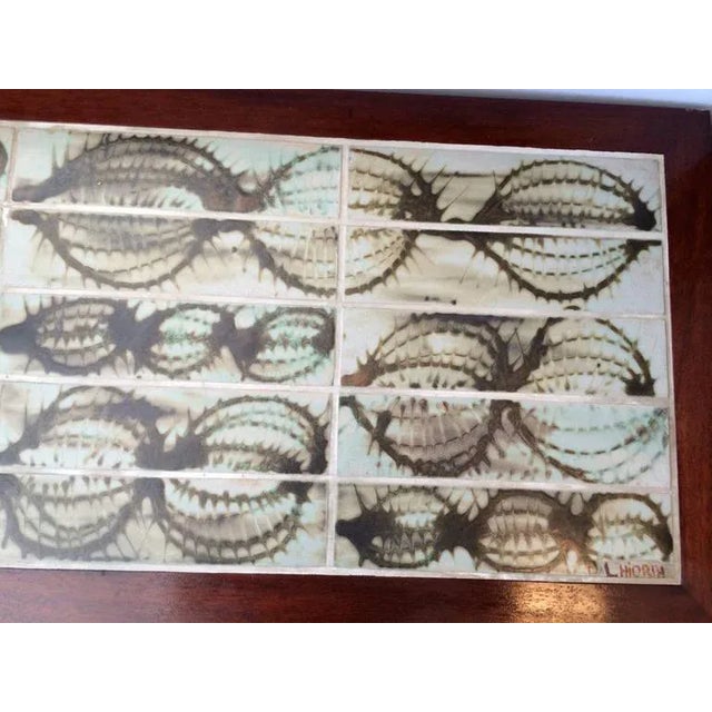 Poul Jensen and L. Hjorth Low Table and Tiled Mirror - 2 Pieces For Sale In New York - Image 6 of 11