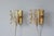 This pair of vintage Swedish wall sconces is a perfect example of decorative Scandinavian design from the 1960s and 1970s,...