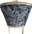 Blue Custom Louis XVI Style Blue Chaise Lounge in Ralph Lauren For Sale - Image 8 of 15