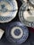 Early 19th Century Collection of Three (3) Antique Blue and White Plates Gallery Wall For Sale - Image 5 of 10