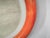 Orange Italian Space Age Illuminated Round Wall Mirror, 1970s For Sale - Image 8 of 13