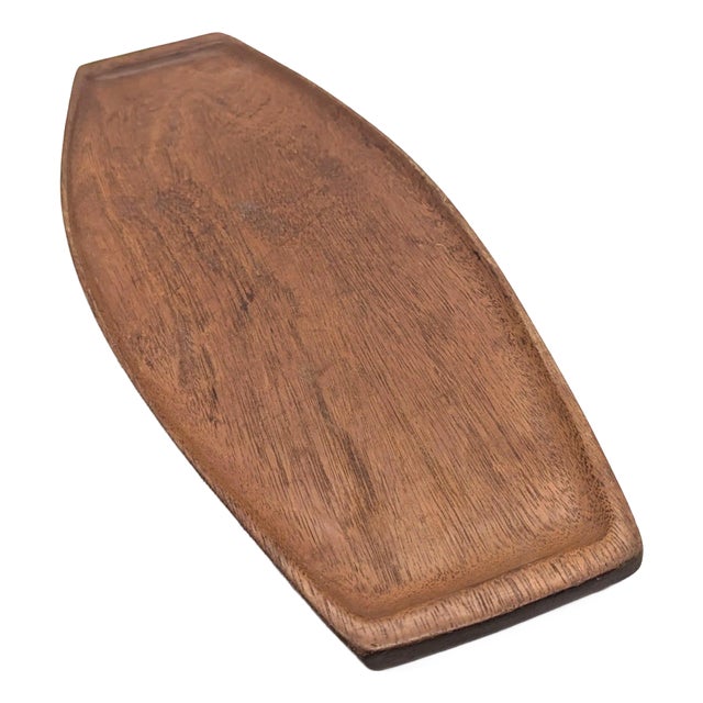 1960s Taverneau Wood Vide Poche Tray For Sale