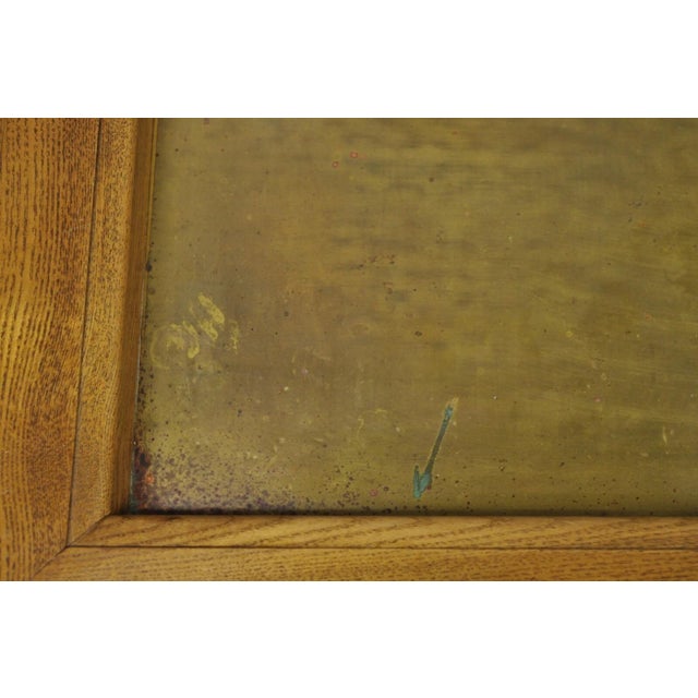 Brown Late 20th Century Pulaski Keepsake Collection Oak Wood Bar With Griffins and 2 Swivel Bar Stools - Set of 3 For Sale - Image 8 of 12