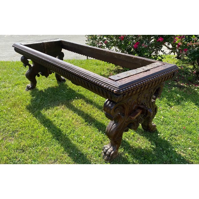 17th-Early 18th Century Tuscan Baroque Walnut Trestle Table For Sale - Image 11 of 11