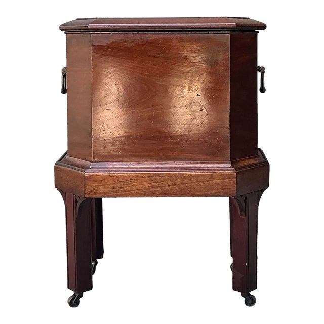 Vintage Regency Faceted Wine Cellarette For Sale