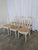 Wood Vintage Dining Chairs in White Wood with Cane Seats, 1970s, Set of 6 For Sale - Image 7 of 18