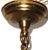 Art Deco French Brass and Glass Five-Light Chandelier, 1940s For Sale - Image 11 of 13