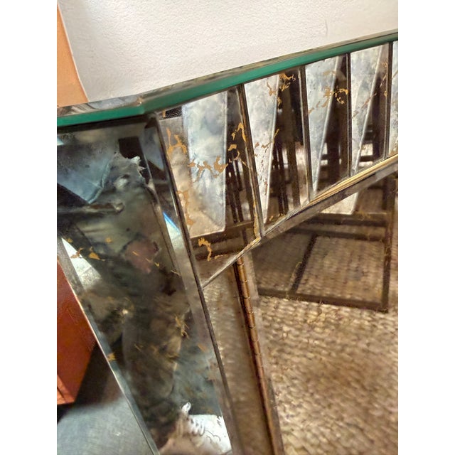 Verre Églomisé Cabinet, Circa 1940's For Sale - Image 9 of 12