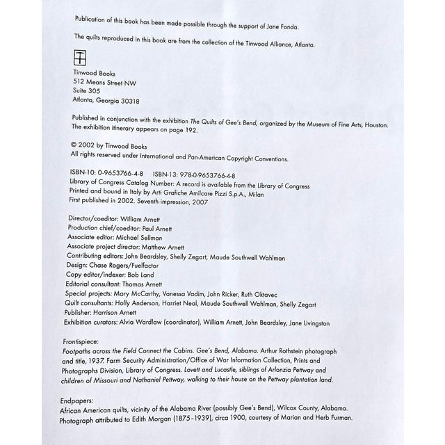 1st Edition Art Book, "The Quilts of Gee's Bend", by William Arnett For Sale - Image 18 of 18