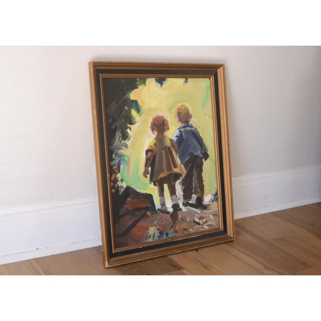 Modern The Walk to Paradise Garden Painting For Sale - Image 3 of 10