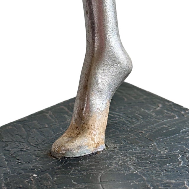 Mid 20th Century French Art Deco Ballerina Iron & Resin Sculpture For Sale - Image 10 of 11