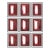 Guggi "Crimson" Oil on Canvas Board, 2016, 9 For Sale