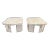 Natural Travertine and Lucite Sidetables - a Pair For Sale