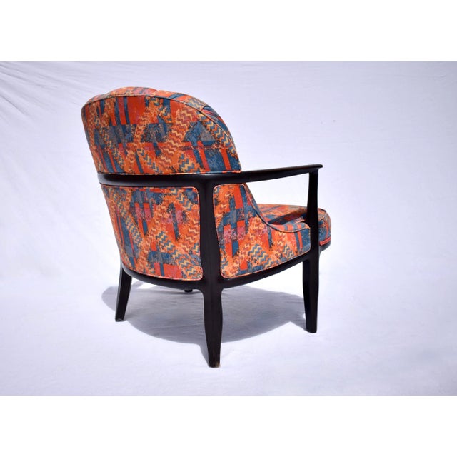Salmon Set of Four Edward Wormley Walnut Armchairs for the Janus Collection of Dunbar For Sale - Image 8 of 12