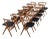 10 Spindle Back Ox Bow Solid Teak Danish Dining Chairs No. 8 by Helge Sibast For Sale