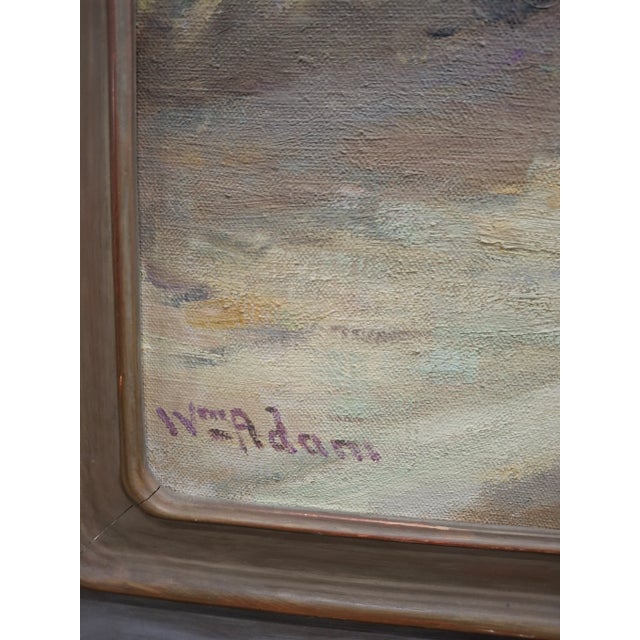 Brown William Adam (1846-1931) Beautiful Courtyard / Patio Painting For Sale - Image 8 of 9