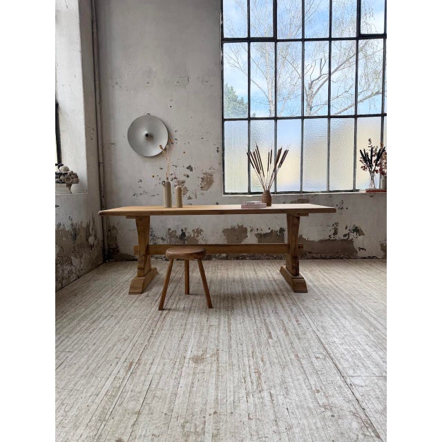 Beech Monastery Table, 1960s For Sale - Image 6 of 18