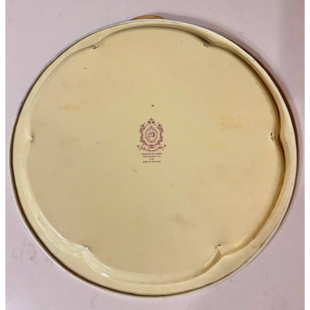 Mid 20th Century Mid-Century Modern Moulin Rouge Round Enamel Tray By, Daher Paris For Sale - Image 5 of 11