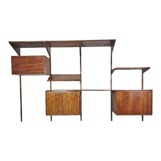 1960s Mid Century Wall Unit For Sale
