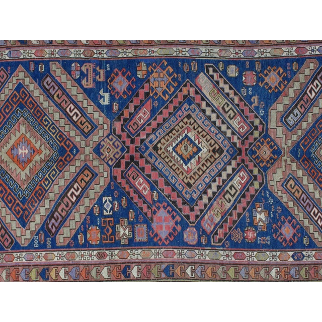 Tribal Early 20th Century Antique Soumak Kilim Rug - 5′9″ × 12′ For Sale - Image 3 of 7