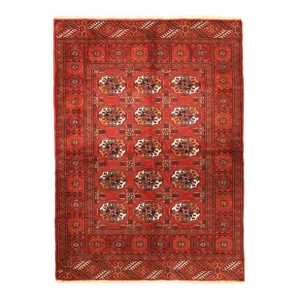 Vintage Red Color Tones Floor Rug -3' 9'' X 5' 4''