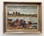 Wood Vintage Framed Original Impressionist Painting of Women at the River For Sale - Image 7 of 13