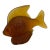 20th Century Satin Glass Koi Gold Fish Figurine For Sale