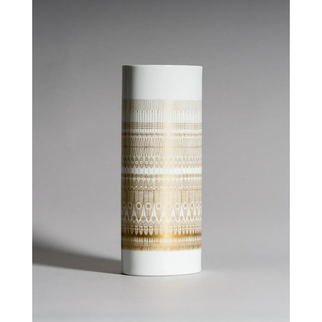 Gold Trio Gilded Porcelain Vases by Hans Theo Baumann & Tapio Wirkkala for Rosenthal Studio-Line, Germany, 1960s, Set of 3 For Sale - Image 8 of 18